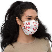 Load image into Gallery viewer, Delta Sigma Theta Face mask on model