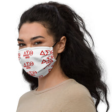 Load image into Gallery viewer, Delta Sigma Theta Face mask on model