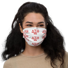 Load image into Gallery viewer, Delta Sigma Theta Face mask on model