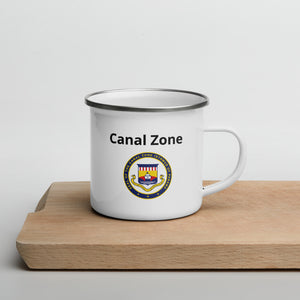 Seal of Canal Zone Enamel Mug